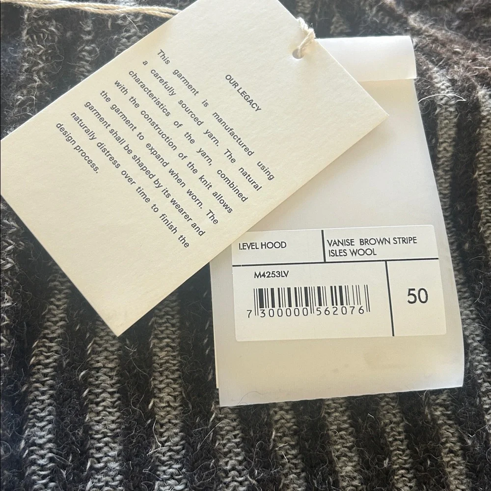Our Legacy Brown Zip-Up Sweater NWT Fall 2025 - Picture 6 of 8